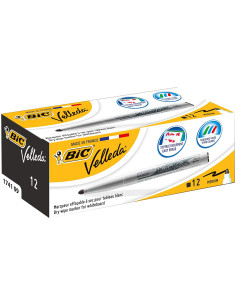 BIC Velleda 1741 marcador 12 pieza(s) Punta redonda Negro 2