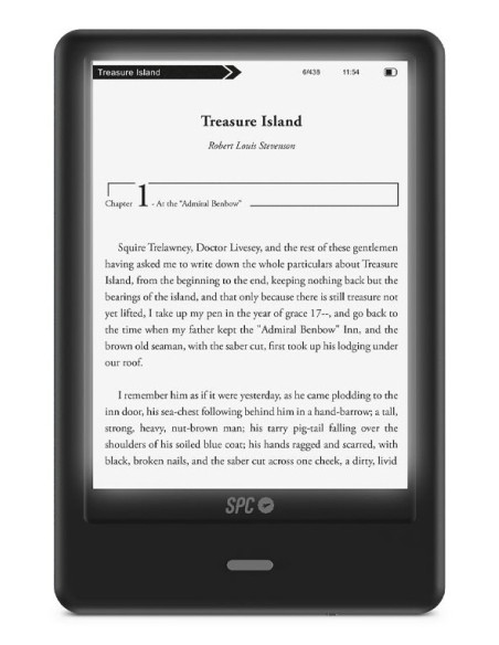 SPC Dickens Light 2 Pro lectore de e-book Pantalla táctil 8 GB Negro