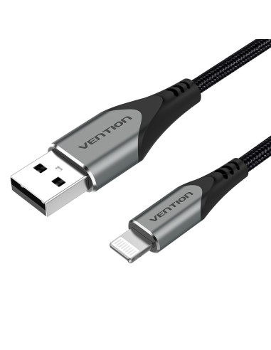 Vention Cable USB 2.0 Lightning LABHD  USB Macho - Lightning Macho  50cm  Gris