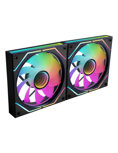 Mars Gaming MF3DPROX2R sistema de refrigeración para ordenador Carcasa del ordenador Ventilador 12 cm Negro
