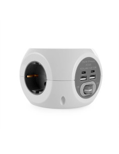 Orbegozo EN 4500 cargador de dispositivo móvil Universal Gris, Blanco Corriente alterna Cargador inalámbrico Carga rápida 2