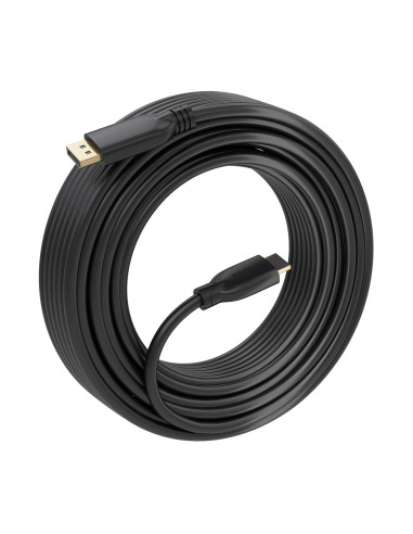 AISENS A125-0922 adaptador de cable de vídeo 10 m DisplayPort HDMI Negro