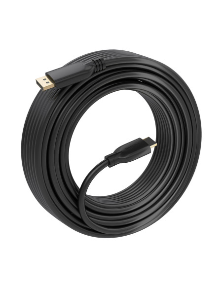 AISENS A125-0922 adaptador de cable de vídeo 10 m DisplayPort HDMI Negro