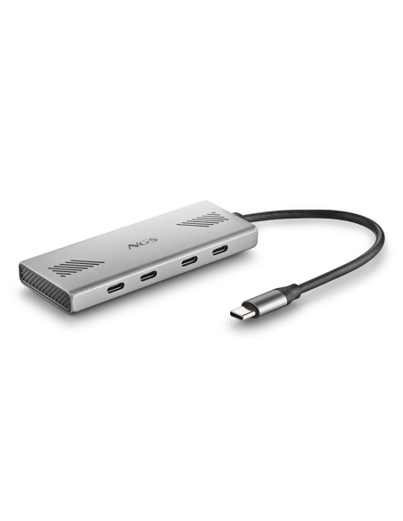 NGS WONDER4-C USB Tipo C 5000 Mbit s Plata