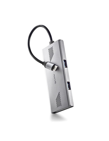 NGS WONDERDUO-C USB Tipo C 5000 Mbit s Plata