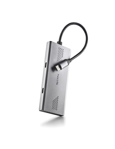 NGS WONDERDUO-C USB Tipo C 5000 Mbit s Plata