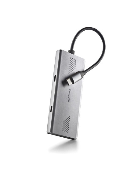 NGS WONDERDUO-C USB Tipo C 5000 Mbit s Plata