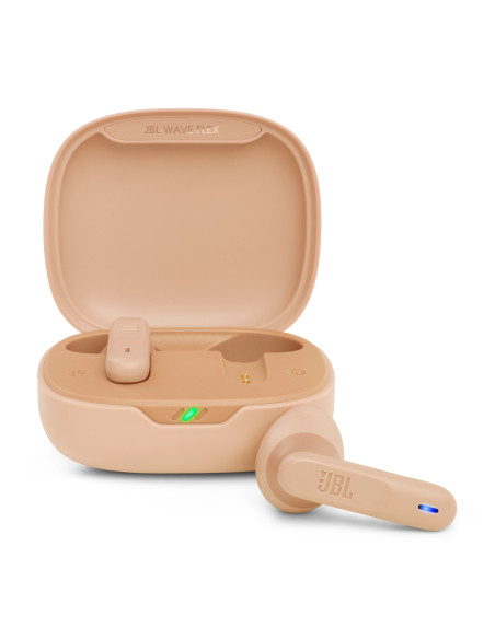 JBL Wave Flex Auriculares True Wireless Stereo (TWS) Dentro de oído Llamadas Música Deporte Uso diario Bluetooth Beige