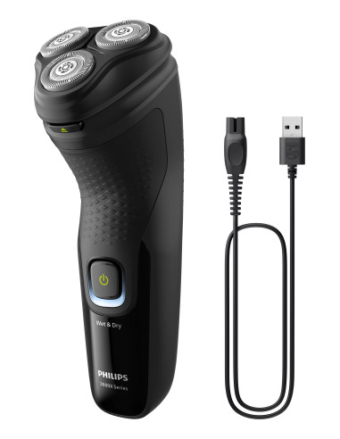 Philips X3021 00 afeitadora Máquina de afeitar de rotación Recortadora Negro