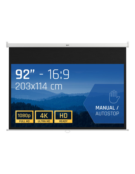 iggual PSIMS203 pantalla de proyección 2,34 m (92") 16 9