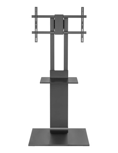 AISENS Soporte de Suelo con Bandeja DVD para Monitor TV 50kg de 37-86, Negro