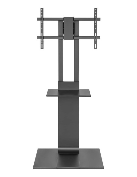 AISENS Soporte de Suelo con Bandeja DVD para Monitor TV 50kg de 37-86, Negro