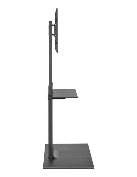 AISENS Soporte de Suelo con Bandeja DVD para Monitor TV 50kg de 37-86, Negro