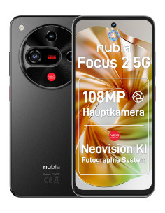 Nubia Focus 2 5G 17 cm (6.7") SIM doble USB Tipo C 8 GB 256 GB 5000 mAh Negro