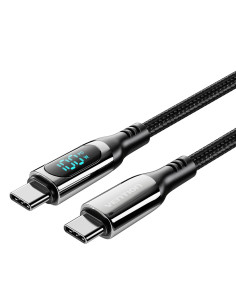Vention Cable USB 2.0 Tipo-C 5A 100W TAYBAV  USB Tipo-C Macho - USB Tipo-C Macho  1.2m  con Pantalla