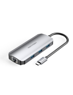 Vention Docking USB Tipo-C TOHHB  1xHDMI  3xUSB  1xRJ45  1xUSB Tipo-C PD
