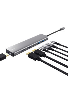 Trust 25661 hub de interfaz USB Tipo C Aluminio 2