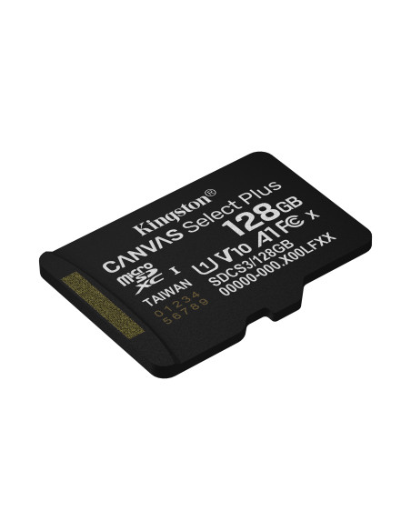 Kingston Technology 128GB micSDXC Canvas Select Plus Gen3 150R A1 (Adaptador de SD no incluido)