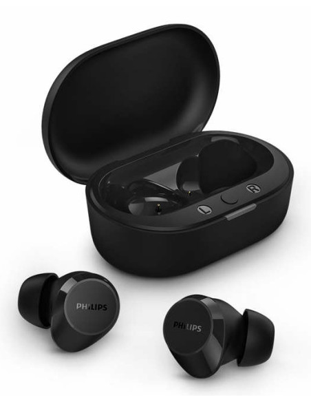 Philips TAT1209BK 00 auricular y casco Auriculares True Wireless Stereo (TWS) Dentro de oído Llamadas Música Bluetooth Negro