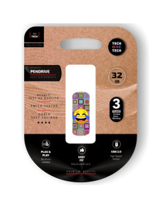 TECH ONE TECH TEC4403-32 unidad flash USB 32 GB USB tipo A 2.0 Multicolor