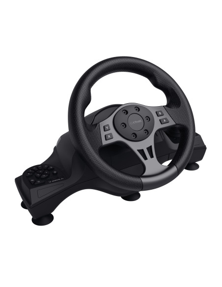 Trust GXT 289 Movi Negro USB Volante + Pedales Nintendo Switch, PlayStation 4, Xbox One S, Xbox One X, Xbox Series S, Xbox