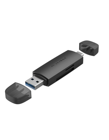 Vention Lector de Tarjetas Externo CLKB0  USB 3.0 y USB Tipo-C