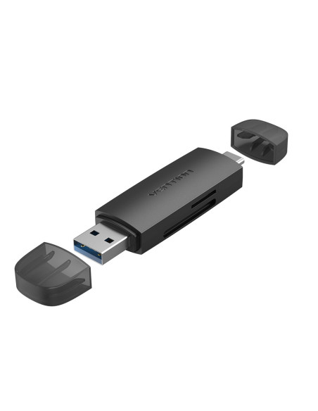 Vention Lector de Tarjetas Externo CLKB0  USB 3.0 y USB Tipo-C
