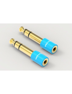 Vention Adaptador Jack VAB-S01-L  Jack 6.5 Macho - Jack 3.5 Hembra  Azul