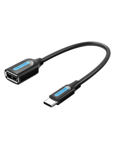Vention Conversor CCSBB  USB Tipo-C Macho - USB Hembra  15cm  Negro
