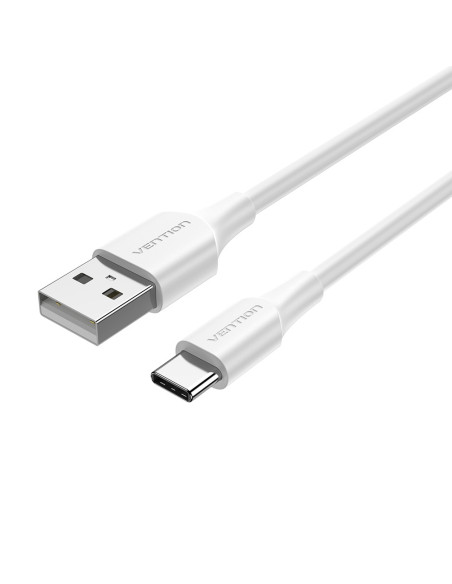 Vention Cable USB 2.0 3A CTHWH  USB Tipo-C Macho - USB Macho  2m  Blanco