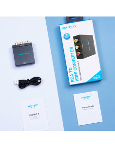 Vention Convertidor HDMI a RCA AEEB0  HDMI Hembra - RCA Hembra - MiniUSB Hembra 2