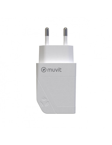 Muvit MCACC0014 cargador de dispositivo móvil Universal Blanco Corriente alterna Carga rápida Interior