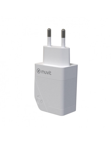 Muvit MCACC0014 cargador de dispositivo móvil Universal Blanco Corriente alterna Carga rápida Interior