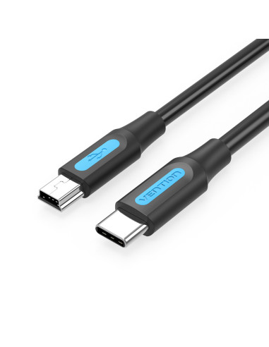 Vention Cable USB 2.0 Tipo-C COWBF  USB Tipo-C Macho - MiniUSB Macho  1m  Negro