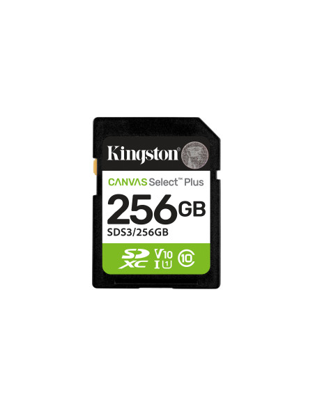 Kingston Technology 256 GB SDXC Canvas Select Plus Gen3 150 MB s C10 UHS-I U1 V10