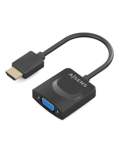 AISENS Conversor HDMI a SVGA, HDMI A M-SVGA H, Negro, 15сm 2