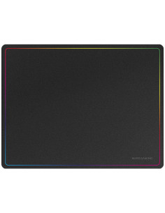 Mars Gaming MMP124, Alfombrilla Gaming 360x260mm, Diseño de Bordes Rainbow, Base Antideslizante de Caucho Natural, Superficie