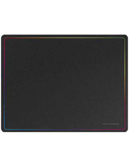 Mars Gaming MMP124, Alfombrilla Gaming 360x260mm, Diseño de Bordes Rainbow, Base Antideslizante de Caucho Natural, Superficie