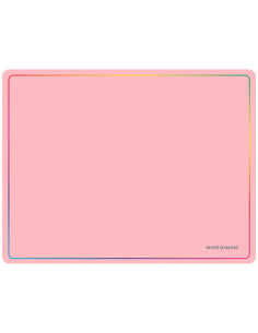 Mars Gaming MMP124, Alfombrilla Gaming 360x260mm, Diseño de Bordes Rainbow, Base Antideslizante de Caucho Natural, Superficie