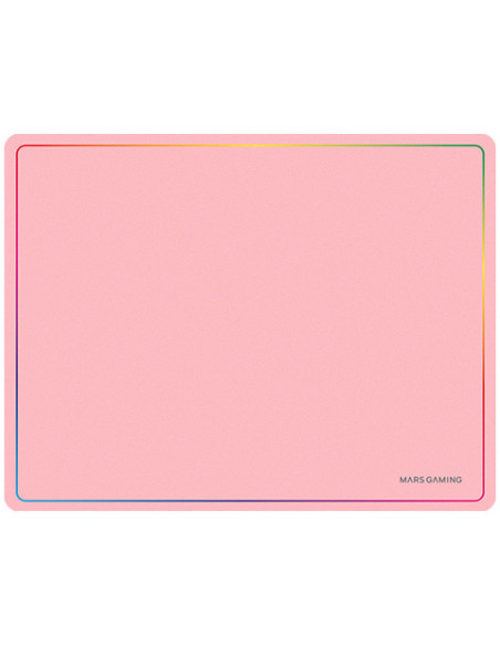 Mars Gaming MMP124, Alfombrilla Gaming 360x260mm, Diseño de Bordes Rainbow, Base Antideslizante de Caucho Natural, Superficie