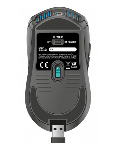 Spirit of Gamer PRO-M9 ratón Juego Ambidextro RF inalámbrico Óptico 4200 DPI