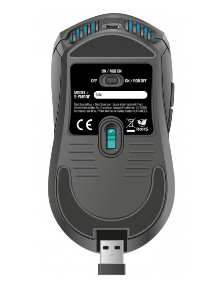 Spirit of Gamer PRO-M9 ratón Juego Ambidextro RF inalámbrico Óptico 4200 DPI