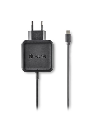 NGS ﻿﻿W-45W TYPEC Portátil, Smartphone, Tableta Negro Corriente alterna Interior