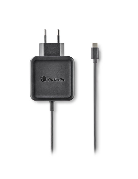 NGS ﻿﻿W-45W TYPEC Portátil, Smartphone, Tableta Negro Corriente alterna Interior