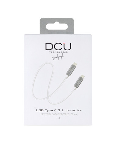 DCU Advance Tecnologic 30402010 cable USB USB 3.2 Gen 2 (3.1 Gen 2) 1 m USB C Gris