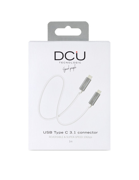 DCU Advance Tecnologic 30402010 cable USB USB 3.2 Gen 2 (3.1 Gen 2) 1 m USB C Gris