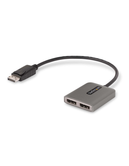 StarTech.com Hub MST de 2 Puertos DisplayPort 1.4 - Divisor Splitter DP para 2 Monitores - Adaptador DisplayPort a 2x