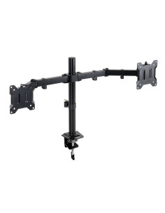 TooQ Soporte de Mesa para 2 Pantallas 17"-32", Color Negro