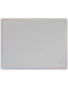 Mars Gaming MMP124, Alfombrilla Gaming 360x260mm, Diseño de Bordes Rainbow, Base Antideslizante de Caucho Natural, Superficie