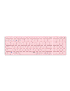 Rapoo E9700M teclado Oficina RF Wireless + Bluetooth QWERTY Inglés internacional Rosa